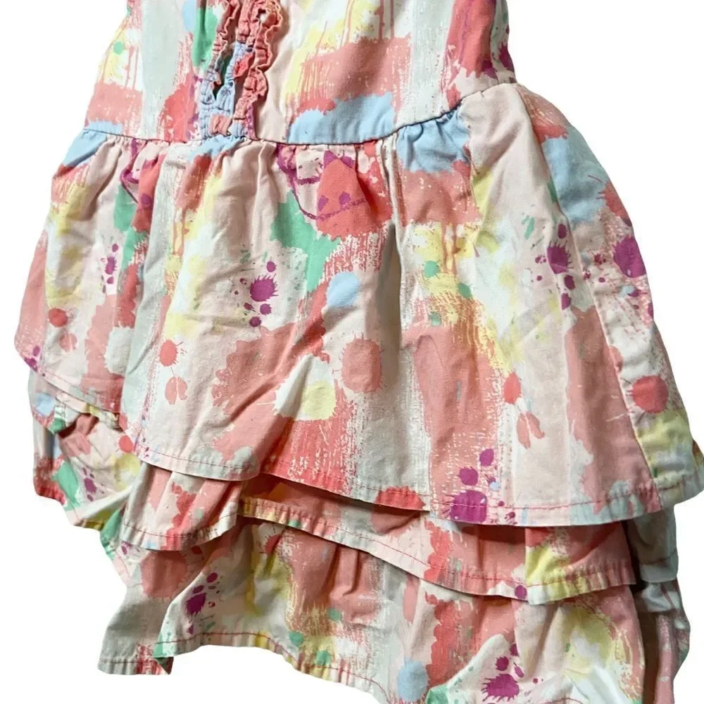 Calvin Klein Jeans Multi-Color Tiered Dress in Size Kids Size 4T - Picture 4 of 9